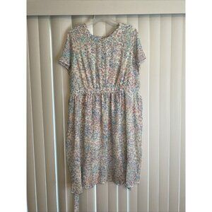 Blair Women's 2XL Pastel Short Sleeve Maxi Dress New